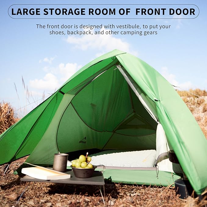 Naturehike Cloud Up 1 Person Tent, Lightweight Backpacking Tents for One Man, Waterproof Ultralight One Person Tent for Camping Hiking Backpacking
