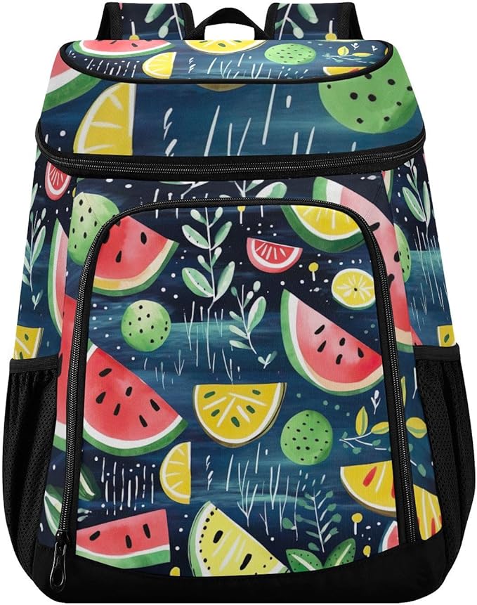 YETTASBIN Leakproof 36 Cans Cooler Backpack for Men Women - Watermelom Insulated Backpack Cooler Large Capacity Waterproof Lunch Bag for Hiking, Camping, Beach, Fishing, Work