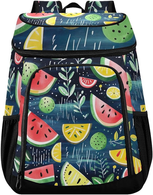 YETTASBIN Leakproof 36 Cans Cooler Backpack for Men Women - Watermelom Insulated Backpack Cooler Large Capacity Waterproof Lunch Bag for Hiking, Camping, Beach, Fishing, Work