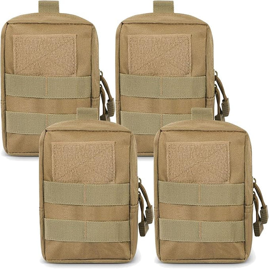 Gogoku 4-Pack Molle Pouch Tactical Molle Pouches Compact Utility EDC Waist Bag Pack