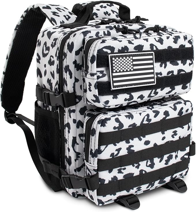 12L Mini Tactical Military Backpack for Women Army Assault Pack Bag Small Rucksack with Bottle Holder Work Gym Bag - 12L Heart Print Backpack Mini Small Pack
