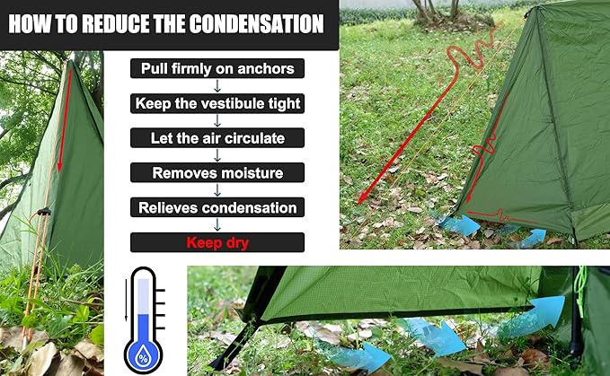 2-Person Trekking Pole Tent for Backpacking - Ultralight A-Frame Backpacking Tent, Two Person Waterproof Hiking Tent for Camping, Lightweight Camping Tent for Scouts, Trekker (No Poles)