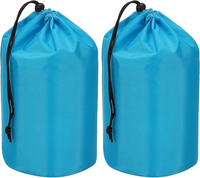 PATIKIL Stuff Sack, Waterproof Outdoor Storage Sack Portable Drawstring Dust Flap Bag Lightweight Sleeping Bag for Camping Hiking Travel