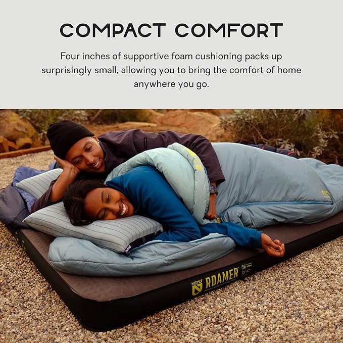 Nemo Equipment Roamer Sleeping Pad - Chimera/Goodnight Black - Double (78"x40")