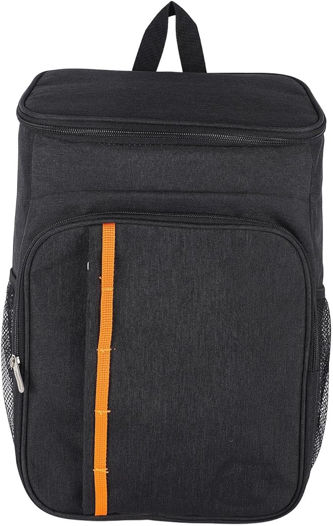 Insulated Backpack Cooler, Black Backpack Cooler Three Layer Temperature Lock Oxford Cloth for Picnic