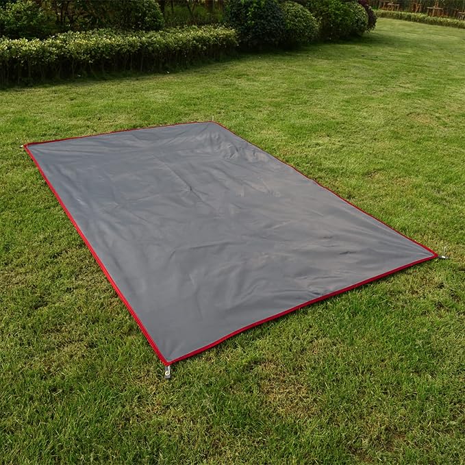 Wind Tour Portable Multifunctional Outdoor Camping Tarp Groundsheet Footprint Lightweight Floor and Ground Tarps for Camping Hiking with Carry Bag (86.6" x 86.6")