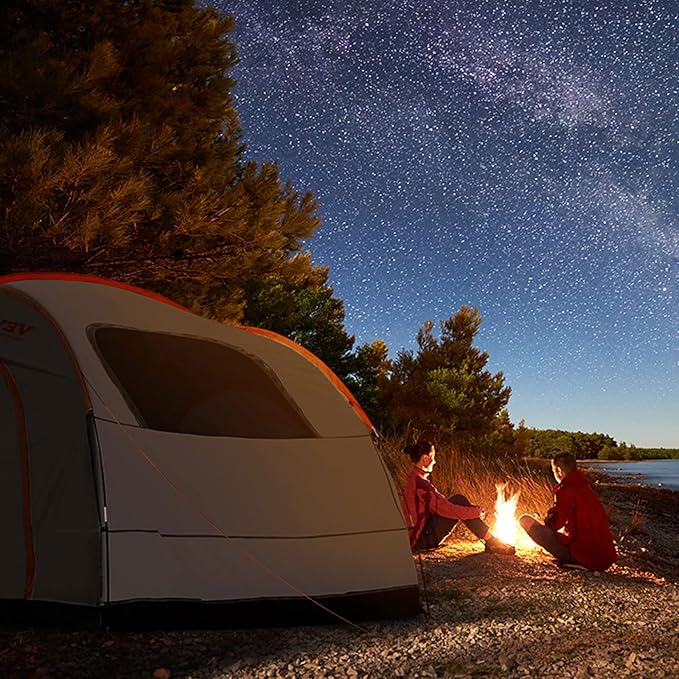 VEVOR SUV and Pickup Truck Camping Tents, Waterproof Double Layer Design with Carry Bag, Accommodates 2-9 Persons for Outdoor Activities