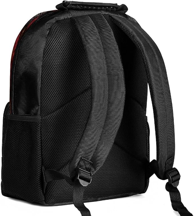 Lightweight Daypack Backpack for Sports Travel Running, Large Capacity Multipurpose Anti-Theft Bookbag, Mexican Day Of The Dead Sugar Skull Floral Women Art Laptop Backpack Daypack