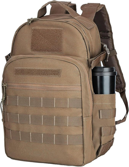 Tactical Backpack for Men Military Backpacks with Holster Army 3 Days Assault Pack Bug Out Bag for Hiking Camping (Coyote)