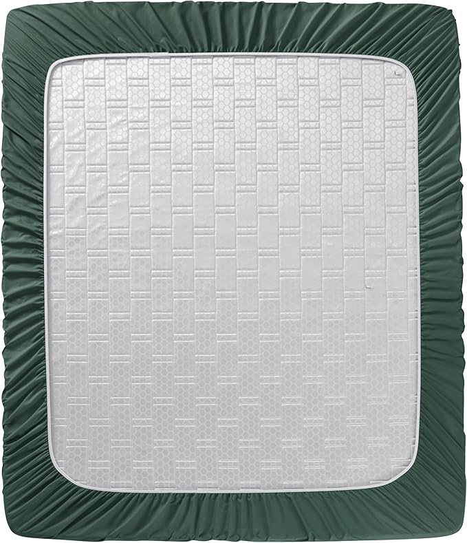 Clara Clark Full Sheets - Hotel Luxury 6 Piece Bed Sheets for Full Size Bed - Soft Bedding Sheets & Pillowcases, Fits Mattress up to 16 inch deep. Full, Forest Green
