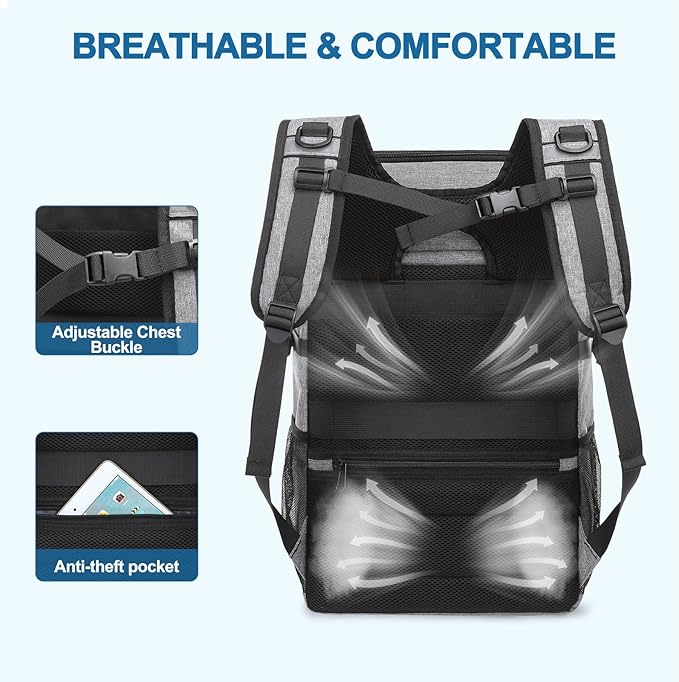 MOSISO Cooler Backpack, 40 Cans Large Capacity Leakproof Insulated Soft Backpack Cooler, Portable Lightweight Beach Cooler Bag for Men Women, Waterproof Lunch Bag for Picnics Camping Hiking