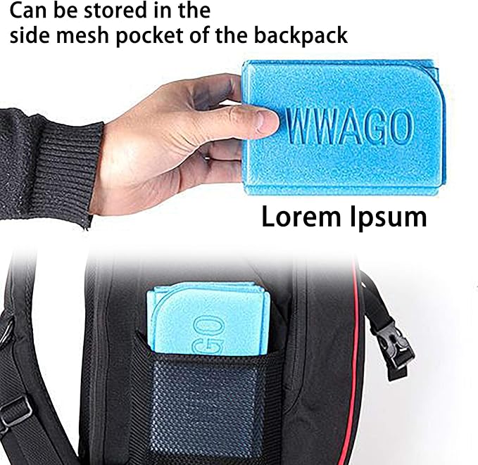 2PCS Camping Cushion Seat, Foldable Ultralight Foam Sitting Pads, Save Your Backpack Space and Reduce Weight