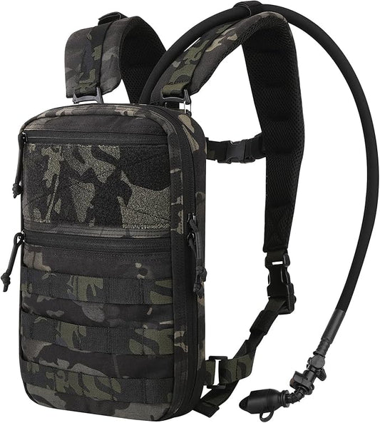 PETAC GEAR Tactical Molle Hydration Pack for 1.5L - Lightweight Water Reservoir Bag for Molle Vest Backpack, for Hiking, Hunting