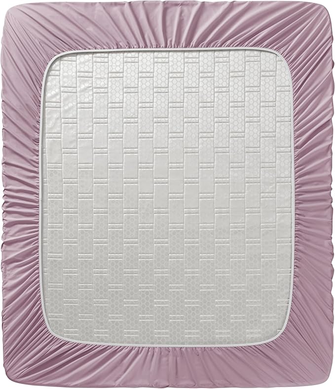 Clara Clark RV Short Queen Sheets - Hotel Luxury 6 Piece Bed Sheets for Short Queen Size Bed - Soft Bedding Sheets & Pillowcases, Fits Low Mattress up to 10 inch deep. Short Queen, Dusty Purple