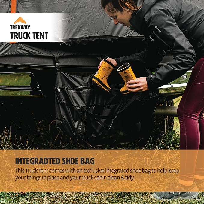Offroading Gear 6.5ft Truck Bed | Tailgate Camping Tent | Waterproof | Compatible with F150| Ram| Sierra| GMC| Nissan| Etc.