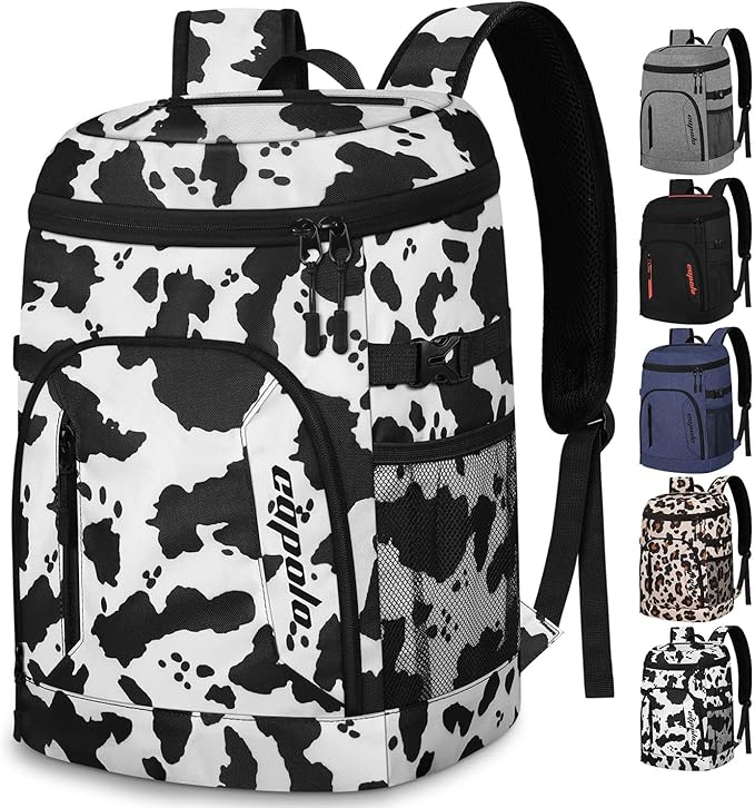 Capolo Cooler Backpack for Men Women Insulated Backpack Cooler Leak Proof Thermal Bag Beverage Soft Cooler Bag Lunch Backpack for Camping 30/45 Cans