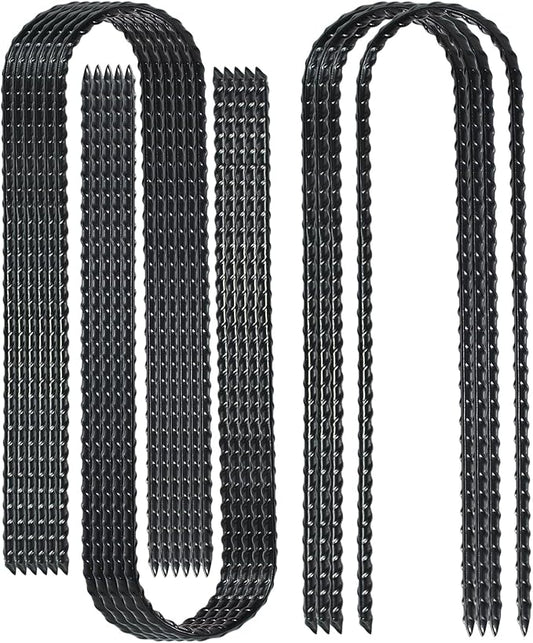 10-Inch Trampoline Stakes Heavy Duty U Shaped Rebar Ground Stakes Ground Anchors for Sporting Goods Security, House Construction (24)