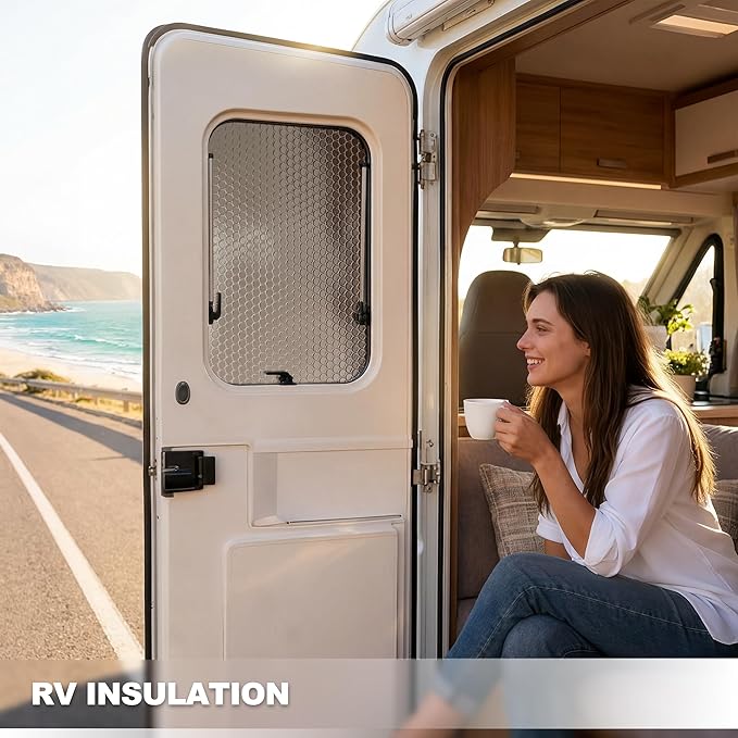 Reflective Bubble Window Insulation for Summer Heat, Sun Reflector for Windows, Insulation Roll for RV Window Insulation, 24"(W) x10 Ft (L) Window Insulation Kit, RV Windwow Coverings.