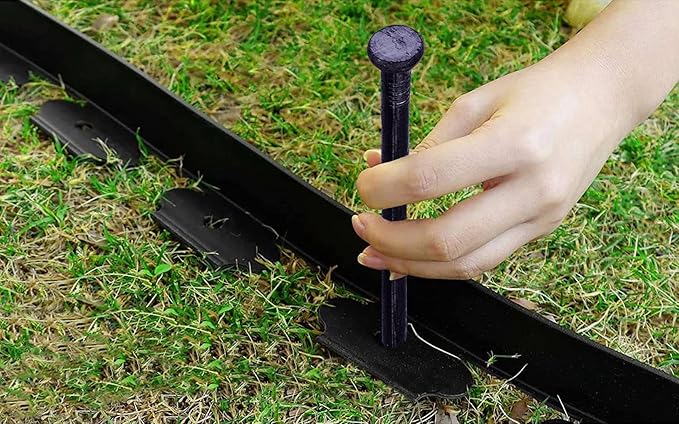 Ultra-Strong Landscape Spikes 12 Inch 12 Counts Metal Landscape Edging Anchoring Spikes, Heavy Duty Nails for Artificial Turf Spikes, Paver Edging, Timber Carpentry, Weed Barrier, Tent Pegs