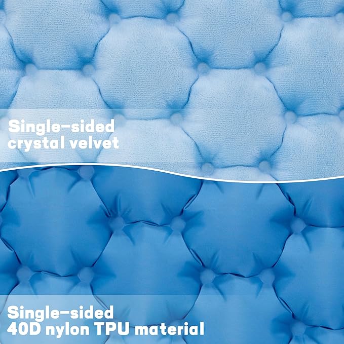 ONTYZZ Inflatable Seat Cushion Lightweight Stadium Seat Pad Travel Air Seat Cushion for Hiking Office Airplane Stadium Car