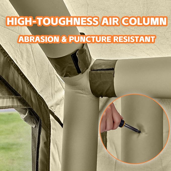 Inflatable Tents for Camping,Easy Blow Up Tent with Hand Pump,4 Seasons Waterproof Air Inflatable Camping Tent House for Family Weekend Camping