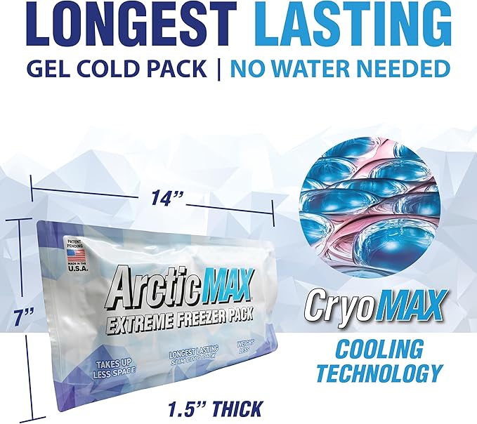 ArcitcMAX - Long-Lasting Slim Cooler Ice Pack