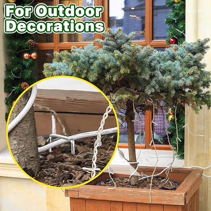 4 Inch 180 Pack Landscape Staples Galvanized Garden Stakes Anti-Rust Landscape Pins for Weed Barrier Fabric, Artificial Turf and Landscape Fabric