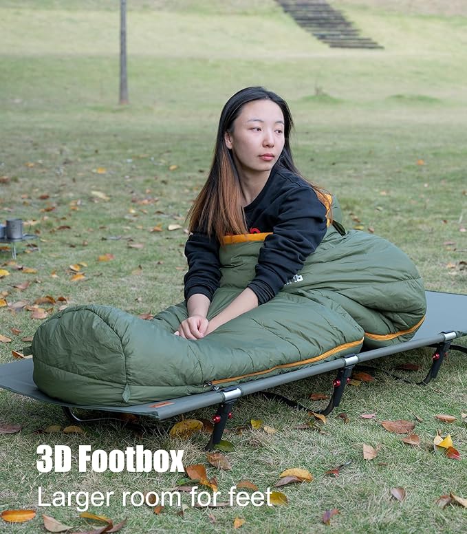 iClimb 3M Thinsulate Insulation Mummy Sleeping Bag with Compression Sack Ultralight Compact Warm Washable for Adults Indoor Outdoor Backpacking Camping Hiking