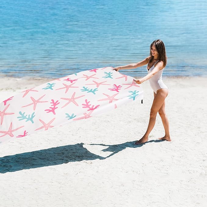 Beach Blanket, 110''×118'' Waterproof Sandproof Beach Mat, Lightweight Outdoor Picnic Blanket for Travel, Camping, Hiking