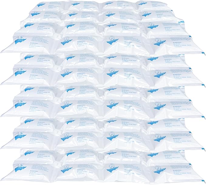 Reusable Ice Packs for Cooler Dry Ice Pack for Shipping Frozen Food & Perishables Storage & Mailing | Leak-Proof Long Lasting Cold Freezer Ice Packs for Lunch Bags & Insulated Boxes