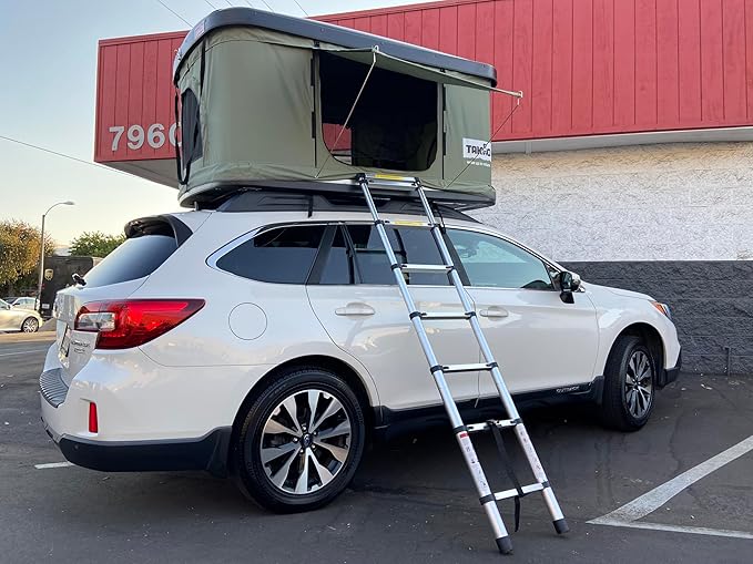 Takao Hardshell Roof Top Camp Tent - Green for Cars Trucks SUVs Fits 3 Person