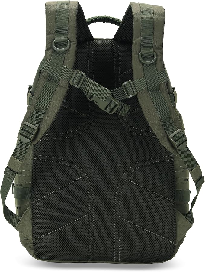 35L Tactical Backpack for Men Heavy Duty Military Backpack 3 Day Assault Pack Molle Backpack Hiking Rucksack (Green)