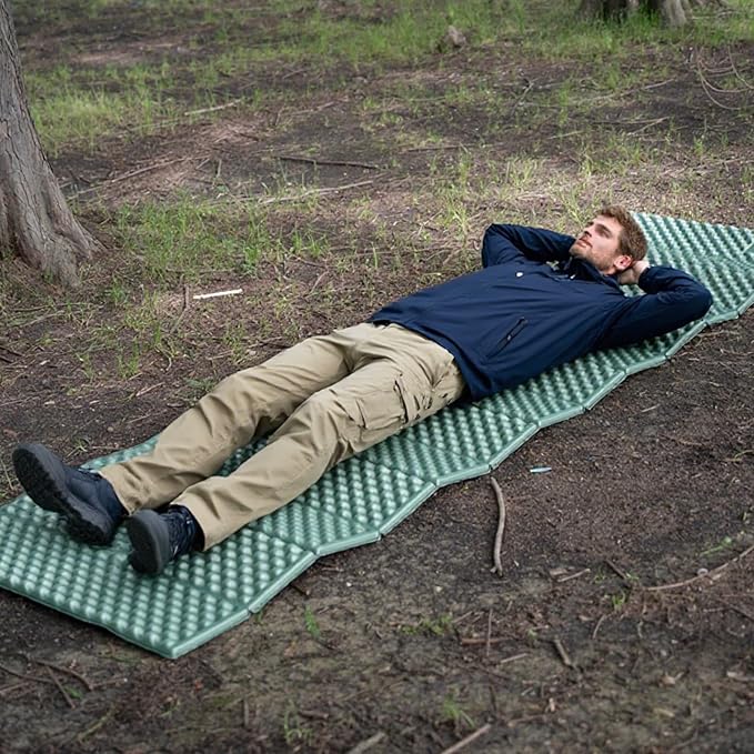 Camping and Backpacking Foam Sleeping Pad Waterproof Soft Ultralight for Adults and Kids Closed Cell Folding Easy Storage Warmth and Moisture Protection Sleeping mat