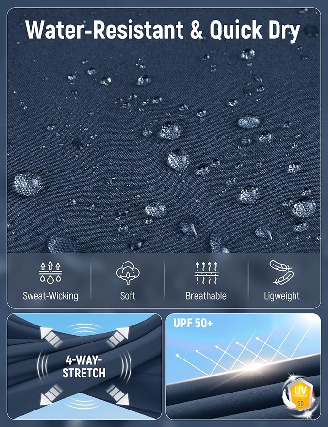 baleaf Women's Hiking Pants Quick Dry Lightweight Water Resistant Elastic Waist Cargo Pants for All Seasons