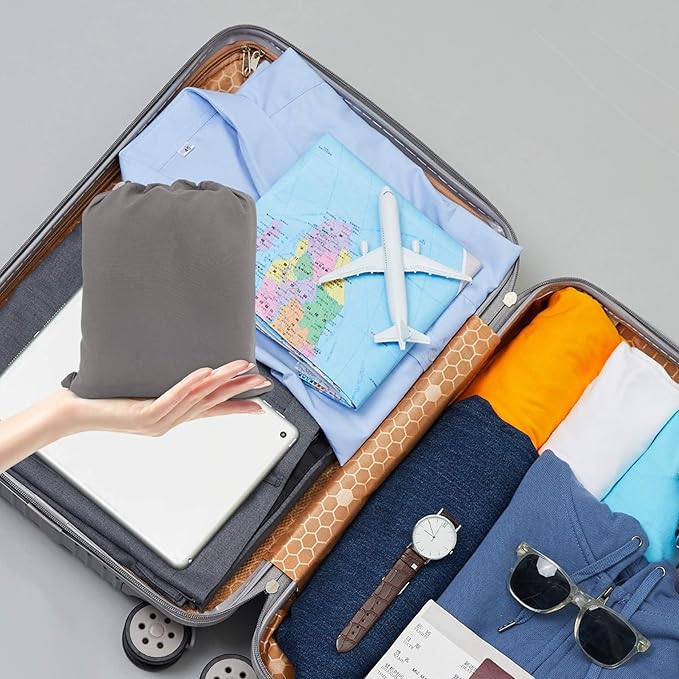 Sleeping Bag Liner,Travel Sheet & Adult Sleep Sack, Camping Sheets Travel Sleep Sack for Backpacking,Hotels & Hostels -Lightweight Single &Double Travel Sheet Camping Sheets