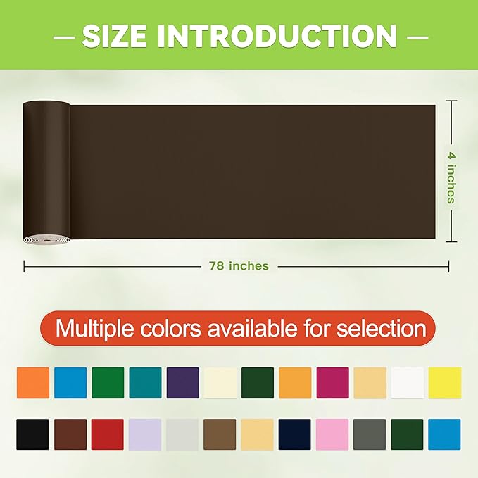 4x78in Nylon Repair Tape，Tent Repair Kit，Self Adhesive Waterproof Fabric Repair Tape for Tent, Umbrella, Sleeping Bag, Down Jackets,Knapsack.（Dark Brown）