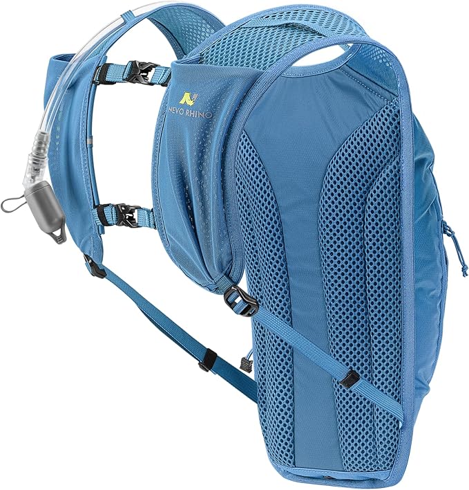 N NEVO RHINO Hydration Backpack,8L Water Backpack with 50 oz /1.5L Water Bladder Bike Hydration Pack for Men Women,Lightweight Hiking Backpack Hydro Water Daypack for Cycling Hiking