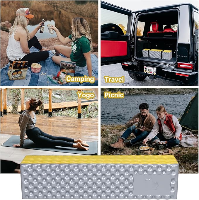 PATIKIL Closed Cell Foam Sleeping Pad Insulated R-Value 2.1 Foldable Sleeping Pad Lightweight Sleeping Mat for Camping Backpacking Hiking Outdoor