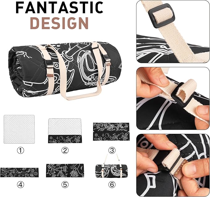 Graffiti Picnic Blanket, 79" x 79" Extra Large Outdoor Picnic Mat, Outdoor Blanket, Beach Blanket, Washable Foldable Portable Blanket for Park Grass/Beach/Camping/Concerts