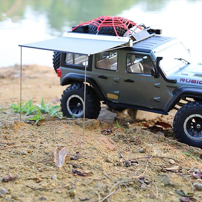1/8 1/10 RC Car Simulation Rooftop Net Roof Side Awning Tent for SCX10 TRX4 D90