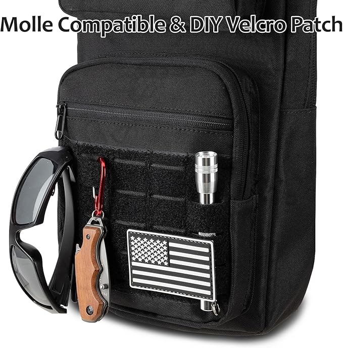Hydration Backpack Tactical with 3L TPU Water Bladder: Hiking MOLLE Military Day Bag for Hunting for Men Women