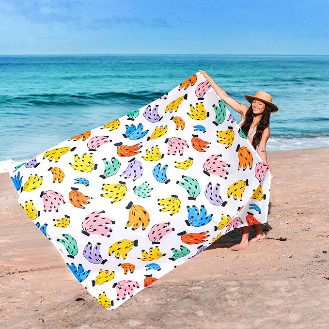 Beach Blanket Waterproof Sandproof Oversized, 110''×118'' Extra Large Beach Mat Sand Free, Lightweight Compact Foldable Picnic Blanket w/ 4 Stakes & Pockets for Camping, Travel, Beach Accessories