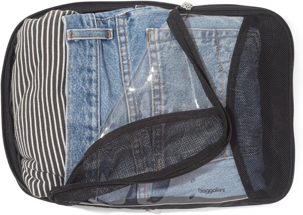 Baggallini Compression Cube 4-piece set - Lightweight Compression Packing Cubes for Travel
