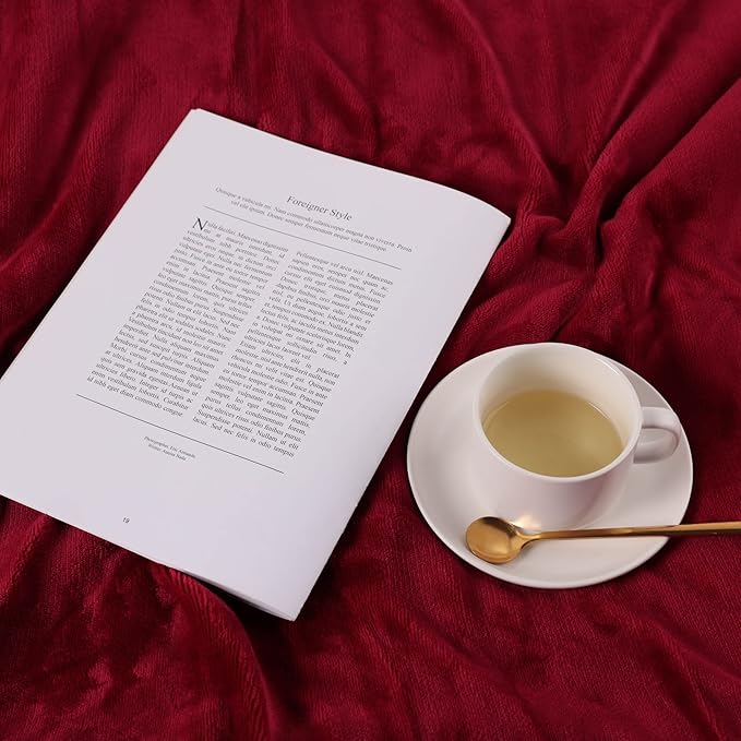 NANPIPER Baby Sherpa Blanket,Warm Toddler Throw Blanket,Soft Newborn Fleece Blanket for Winter (Wine Red,30x40 inches)