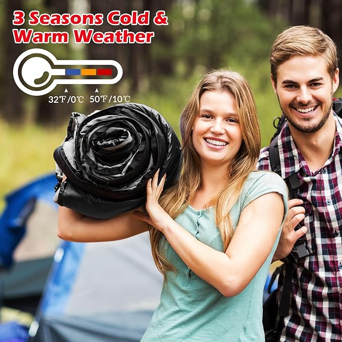 Macarrie 12 Pack Camping Sleeping Bags for Adults Bulk Cold Weather Kids Sleeping Bag Homeless Lightweight Waterproof Compression Sack for Backpacking Traveling Hiking Outdoor