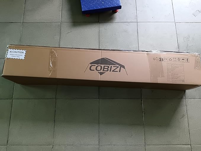 COBIZI 10x20 Pop up Canopy Tent 10x20 Canopy with 6 Sidewalls Waterproof Heavy Duty Gazebo Commercial Canopy Tent for Parties Outdoor Gazebo, Carry Bag with Wheel(10x20ft, Khaki)