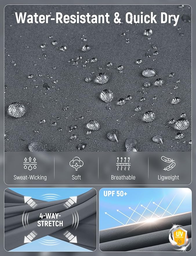 baleaf Women's Hiking Pants Quick Dry Lightweight Water Resistant Elastic Waist Cargo Pants for All Seasons