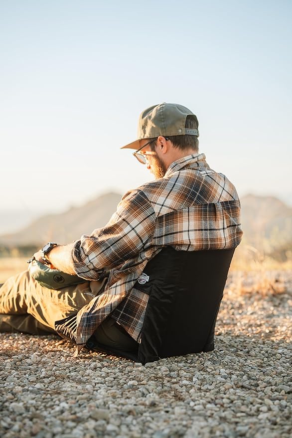Crazy Creek Original Chair Perfect for Stadium Seats, Camping, Hiking & More, Comfort on All Terrains, Adjustable Straps, Lightweight Design, Water-Resistant Blue Tie Dye