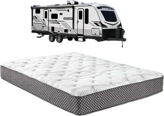 WanderRest Cool Hybrid 10” RV Mattress, Cali King 72x84, Medium, Cooling Gel Memory Foam & Pocketed Coil Mattress for RV, Camper, or Travel Trailer, Made in USA
