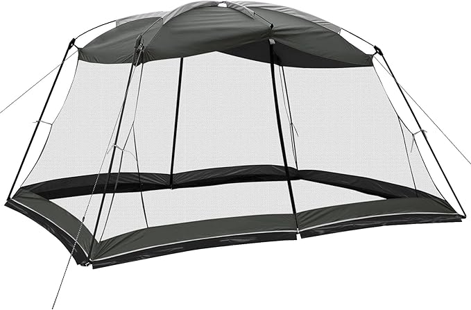 Screen House 13x9 Ft Canopy Tent Sun Shade Shelter Perfect for Outdoor Activities, Shale Gray